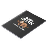 Sorry I'm Late I Was Dilly Dallying Sloth T-Shirt ノートブック (左側)