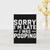 Sorry I'm Late I Was Ong  カード (黄色い花)