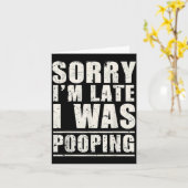 Sorry I'm Late I Was Ong カード (黄色い花)