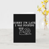 Sorry I'm Late I Was Ong Funny  カード (黄色い花)