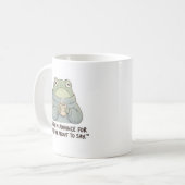 Sorry in Advance Frog Coffee Mug コーヒーマグカップ (正面左)