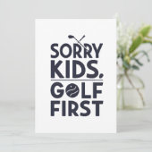 Sorry Kids Golf First Bold Golf Humor Art シーズンカード (スタンド正面)