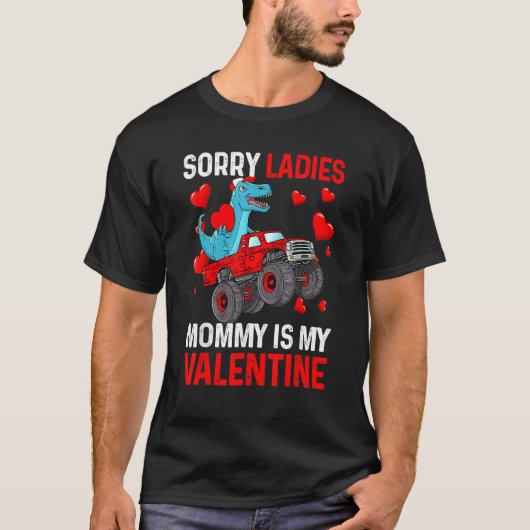 Sorry Ladies Mommy Is My Valentine Red Plaid Toddl Tシャツ (正面)