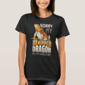 Sorry My Bearded Dragon Ate My Homework  Lizard Re Tシャツ (正面)