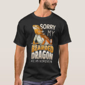 Sorry My Bearded Dragon Ate My Homework  Lizard Re Tシャツ (正面)