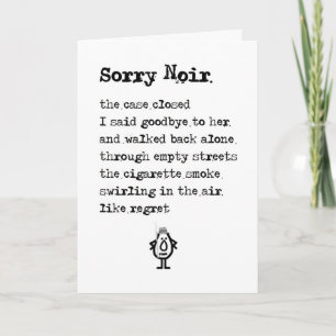 Sorry Noir -懸命ゆで謝罪の詩 カード