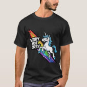 Sorry not Sorry ユニコーン ダークTシャツ Tシャツ (正面)