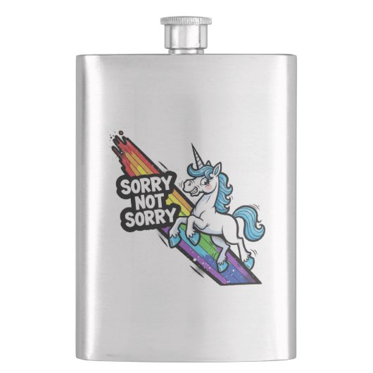 Sorry not Sorry ユニコーン フラスク (正面)