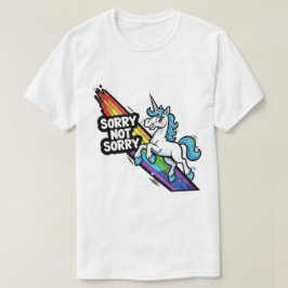 Sorry not Sorry ユニコーンTシャツ Tシャツ