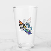 Sorry not Sorry Unicorn Glass Cup タンブラーグラス (裏面)