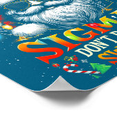 Sorry Rizzlers Sigmas Don't Do Ugly Sweaters Santa ポスター (角)