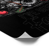 Sorry Santa I’ve Been Feral Funny Raccoon Christma ポスター (角)