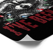 Sorry Santa I've Been Feral Christmas Holiday Racc ポスター (角)