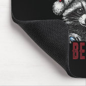 Sorry Santa I've Been Feral Christmas Holiday Racc マウスパッド (コーナー)