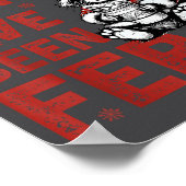 Sorry Santa I've Been Feral Fuuny Christmas Mens W ポスター (角)