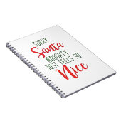 Sorry Santa Naughty Just Feels So Nice ノートブック (右側)