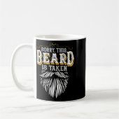 Sorry This Beard Is Taken Country Retro Valentines コーヒーマグカップ (左)