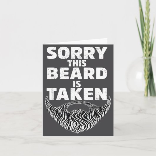 Sorry This Beard Is Taken Valentine Gift Heart Men カード (正面)