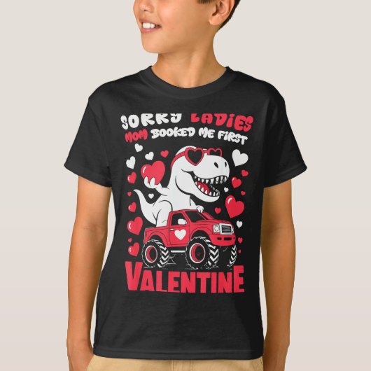 Sorry Valentine Ladies Mom Booked Me First  Tシャツ (正面)