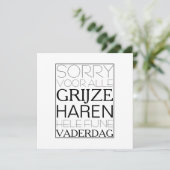 Sorry voor de grijze haren vaderdag kaart カード (スタンド正面)