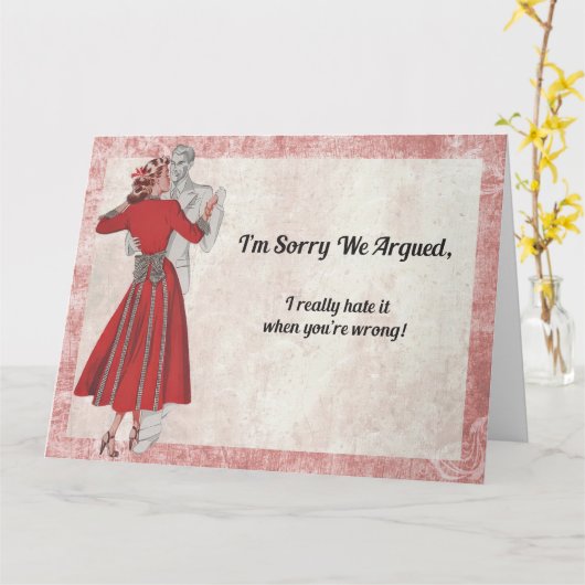 Sorry We Argued カード (黄色い花)