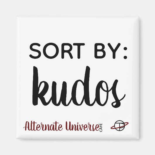 "Sort by: Kudos"マグネット マグネット (正面)