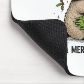 Sorta Merry Sorta Feral Christmas Raccoon Trash Pa マウスパッド (コーナー)