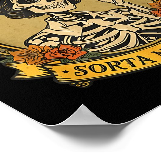 Sorta Ratchet Sorta Nightingale Skeleton Nurse Hal ポスター (角)