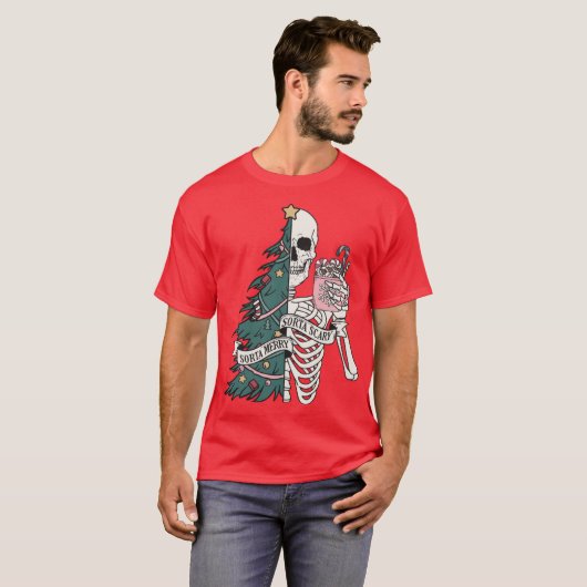 Sorta Scary Sorta Merry Christmas Tシャツ (正面フル)