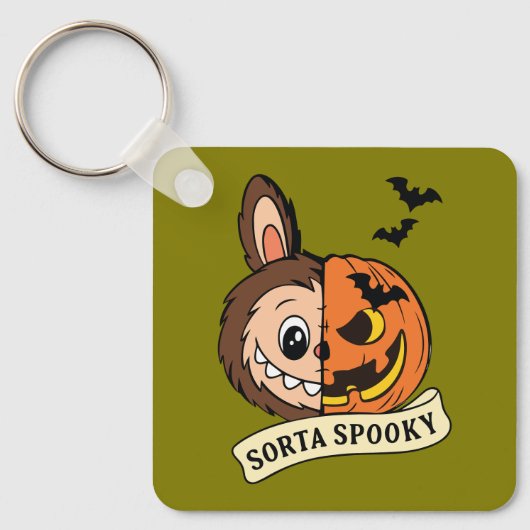 Sorta Spooky Halloween Cute Labubu キーホルダー (正面)