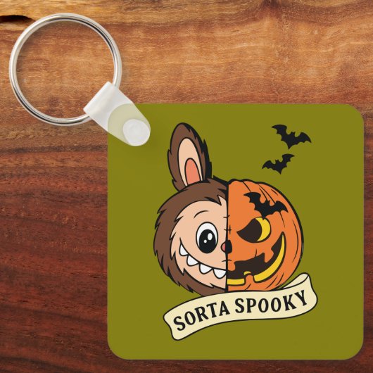 Sorta Spooky Halloween Cute Labubu キーホルダー (正面)