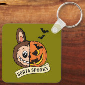 Sorta Spooky Halloween Cute Labubu キーホルダー (裏面)