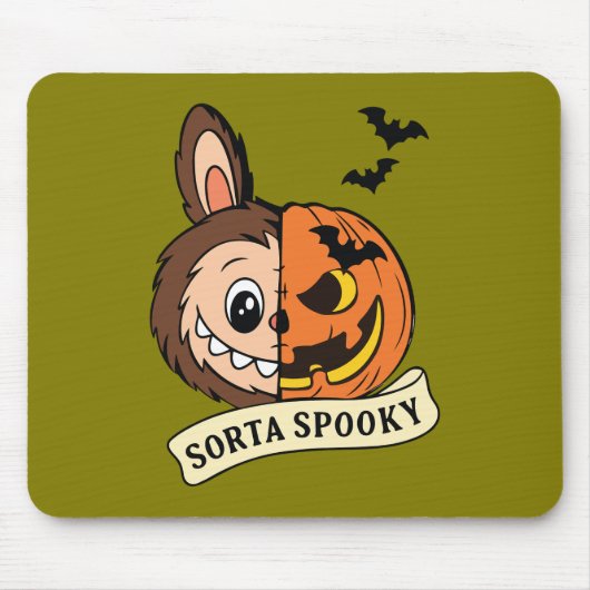Sorta Spooky Halloween Cute Labubu マウスパッド (正面)