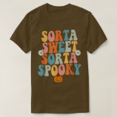 Sorta Sweet Sorta Spooky Pumpkin Halloween Tシャツ (デザイン正面)