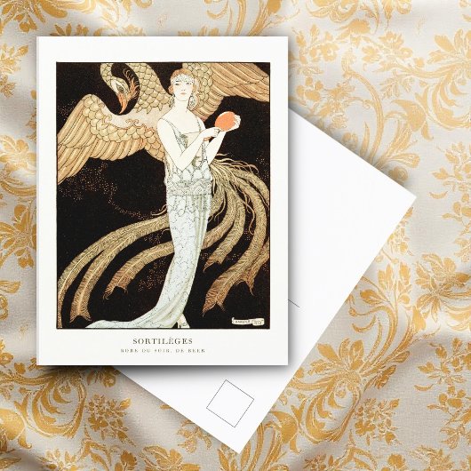 Sortileges:夕べドレスby George Barbier ポストカード