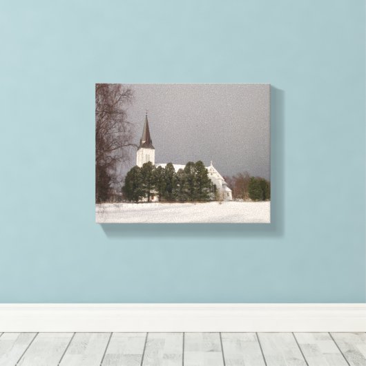 Sortlande Kirke Canvas Print キャンバスプリント (インサイチュ (ウッドフロア))