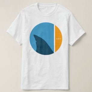 SOSの保存は私達の海私達の鮫の円を救います Tシャツ