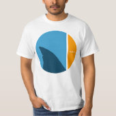 SOSの保存は私達の海私達の鮫の円を救います Tシャツ (正面)