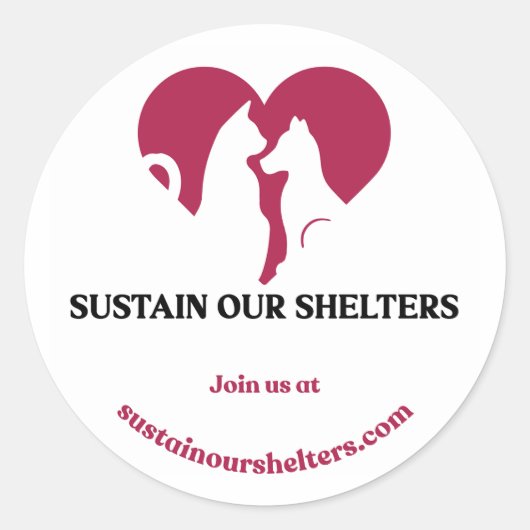 SOSロゴシール ラウンドシール (正面)