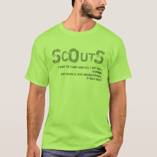 SOS -ボーイ・スカウトのキャンプ用シャツ Tシャツ