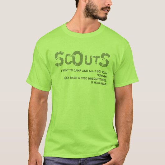 SOS -ボーイ・スカウトのキャンプ用シャツ Tシャツ (正面)
