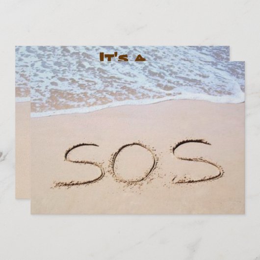 SOS 招待状 (正面/裏面)