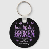 SOS Beautifully Broken レイズ アウェアネス アンド サポート キーホルダー (正面)