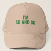 So's So's Trucker Hat キャップ (正面)