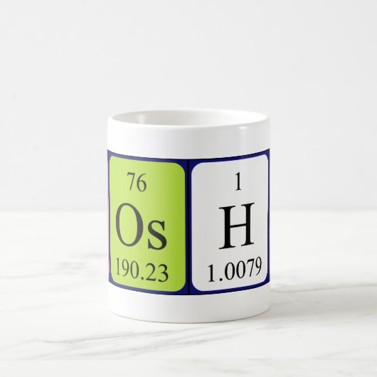 Soshiの定期的なテーブル名mag コーヒーマグカップ (中央)