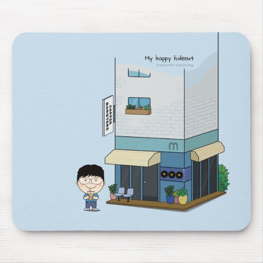 sosoHoney(42)コーヒー マウスパッド (正面)
