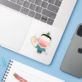 SosoHoney(44)クローバー シール (ノートパソコンとiPhone)