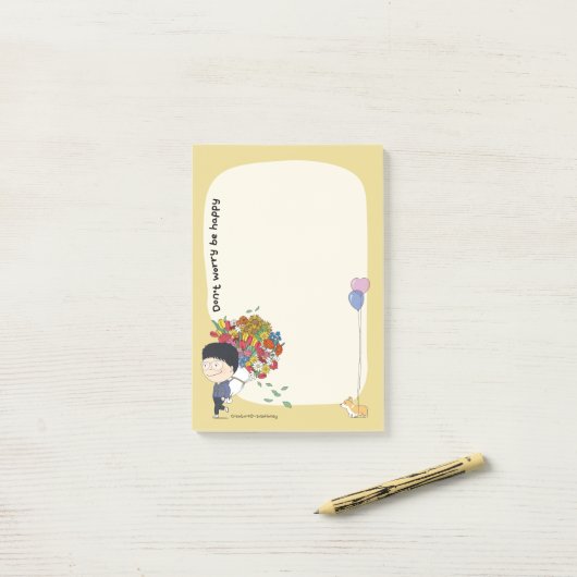 sosoHoney(68)花 ポストイット (デスク上)