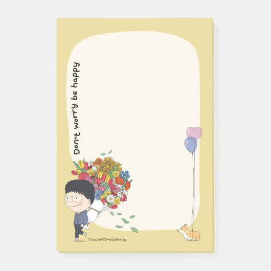 sosoHoney(68)花 ポストイット (正面)