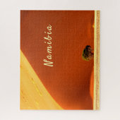 Sossusvlei写真のナミビア赤い砂丘と文字 ジグソーパズル (縦)